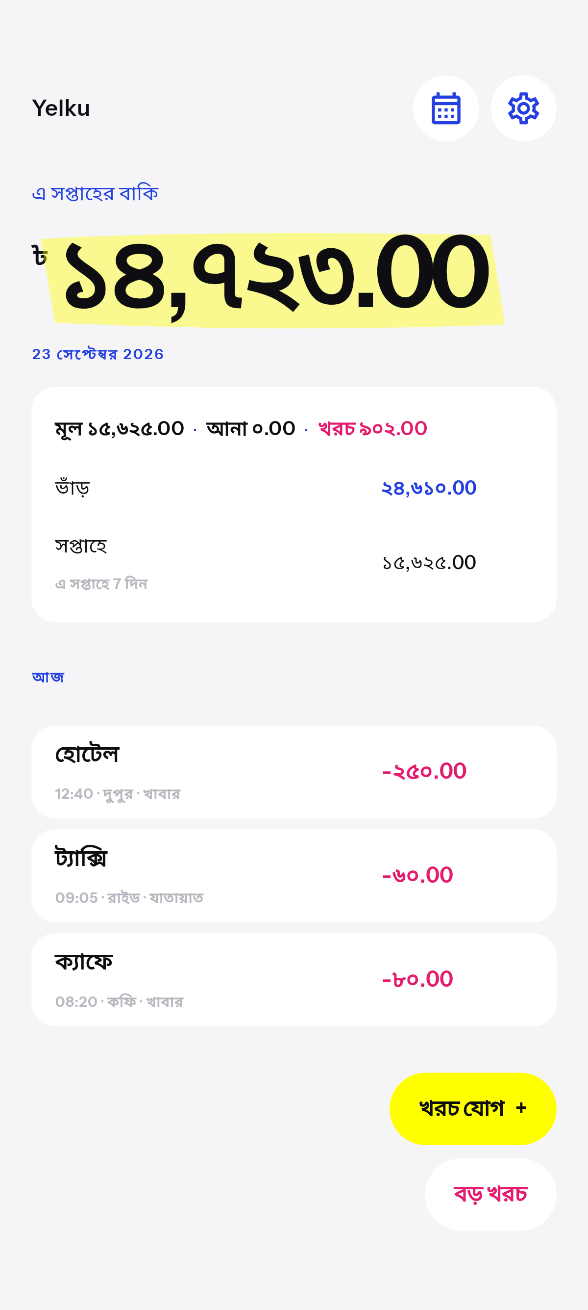 এ সপ্তাহের বাকি