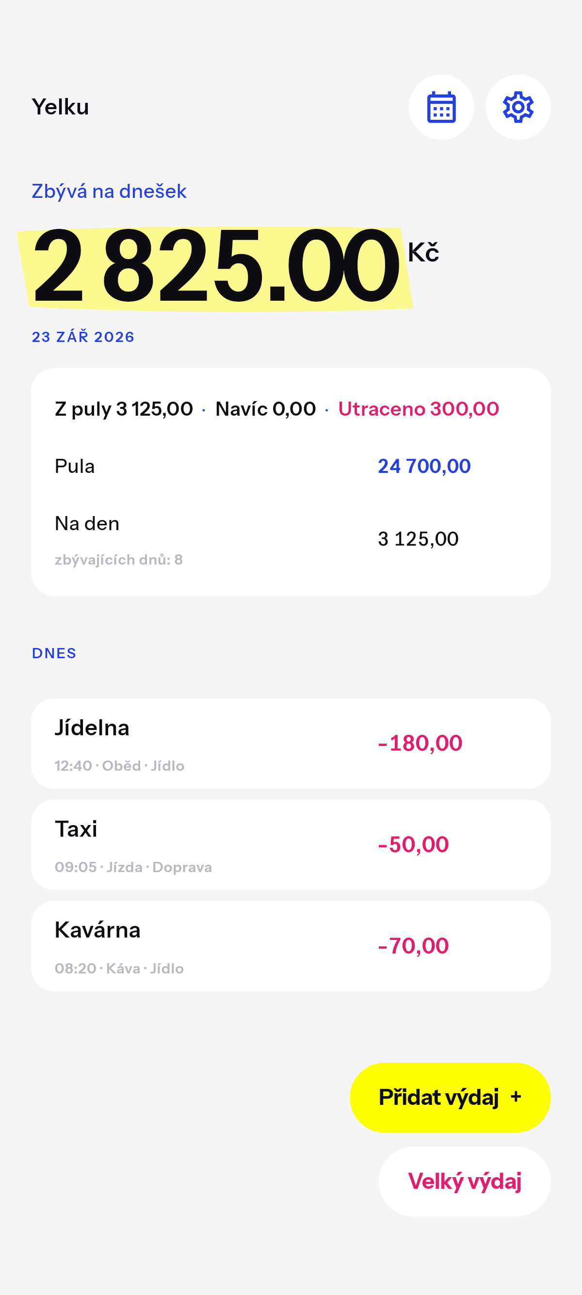 Zbývá na dnešek