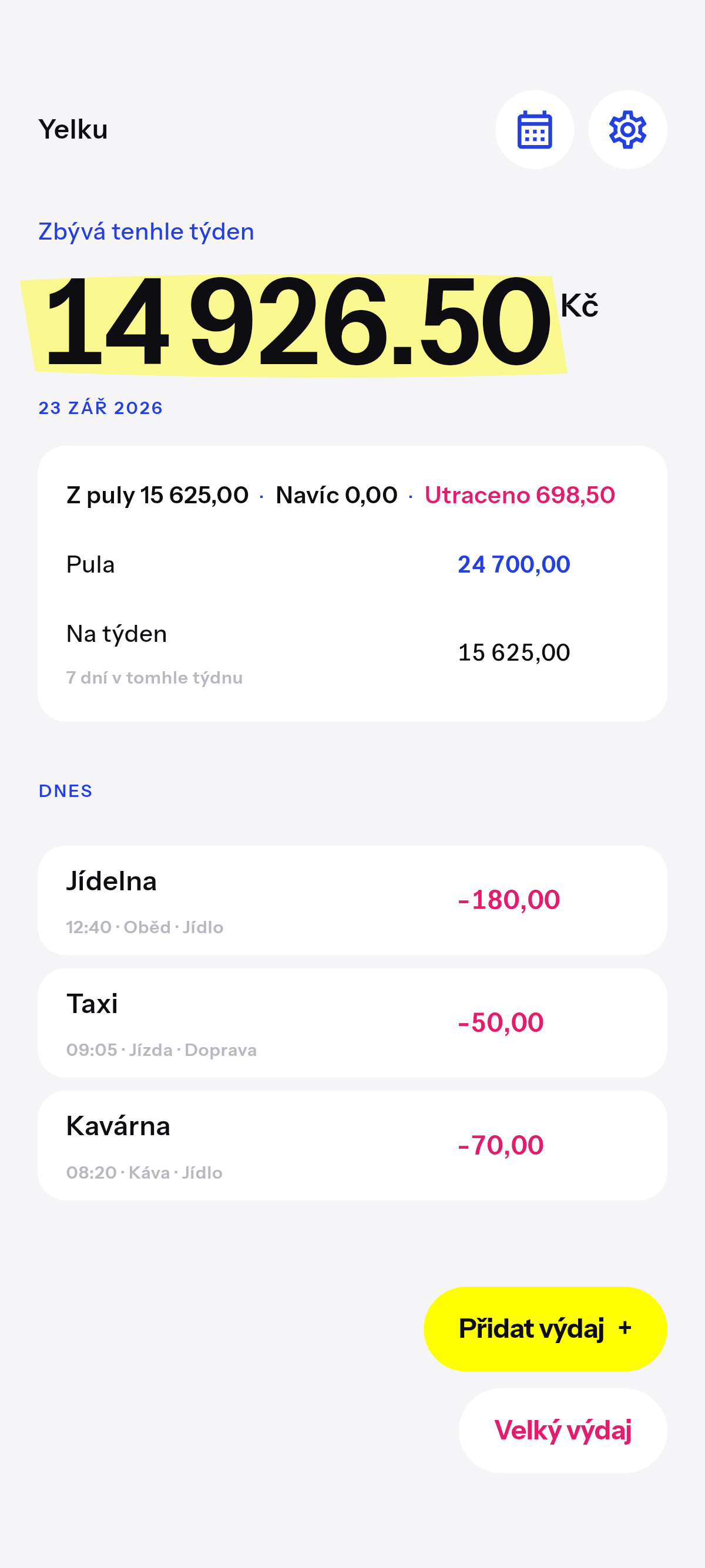 Týdenní zbývá tenhle týden