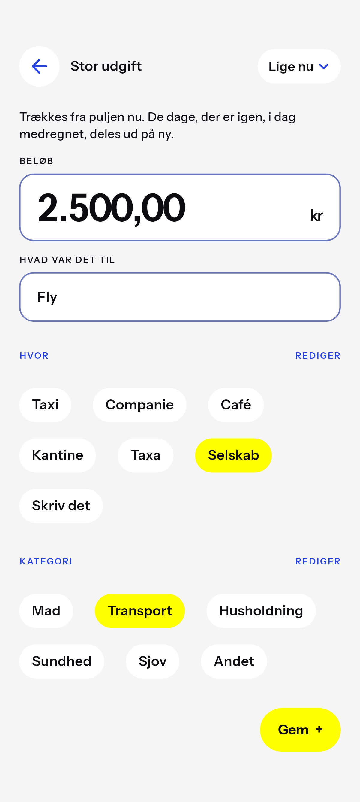 Det usædvanlige trækkes fra puljen nu.