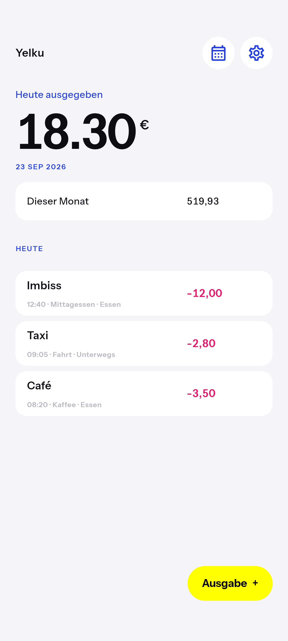 Nur erfassen
