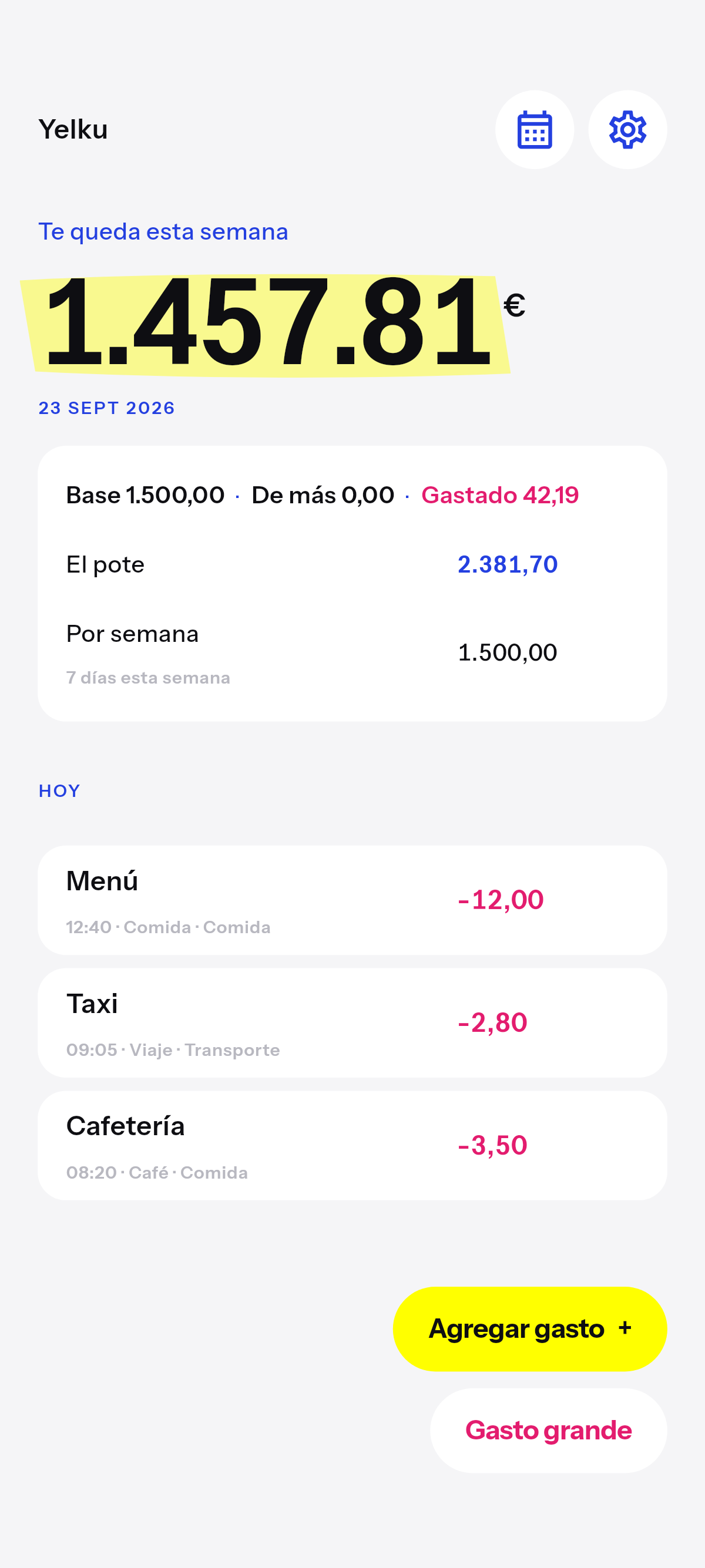 Resto semanal