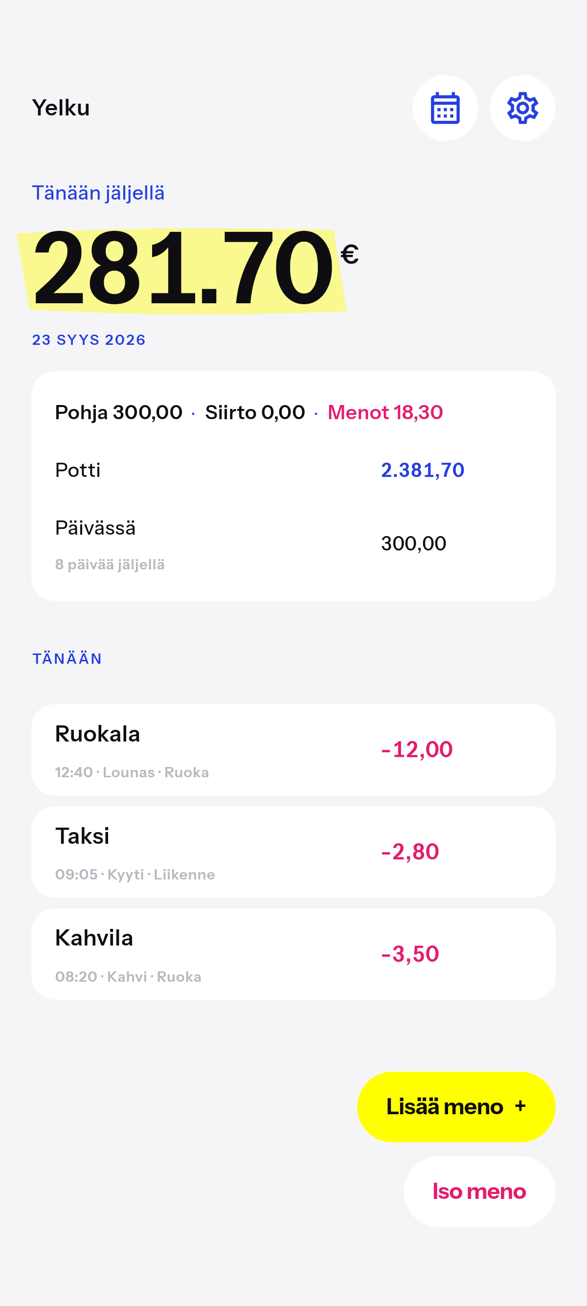 Tänään jäljellä