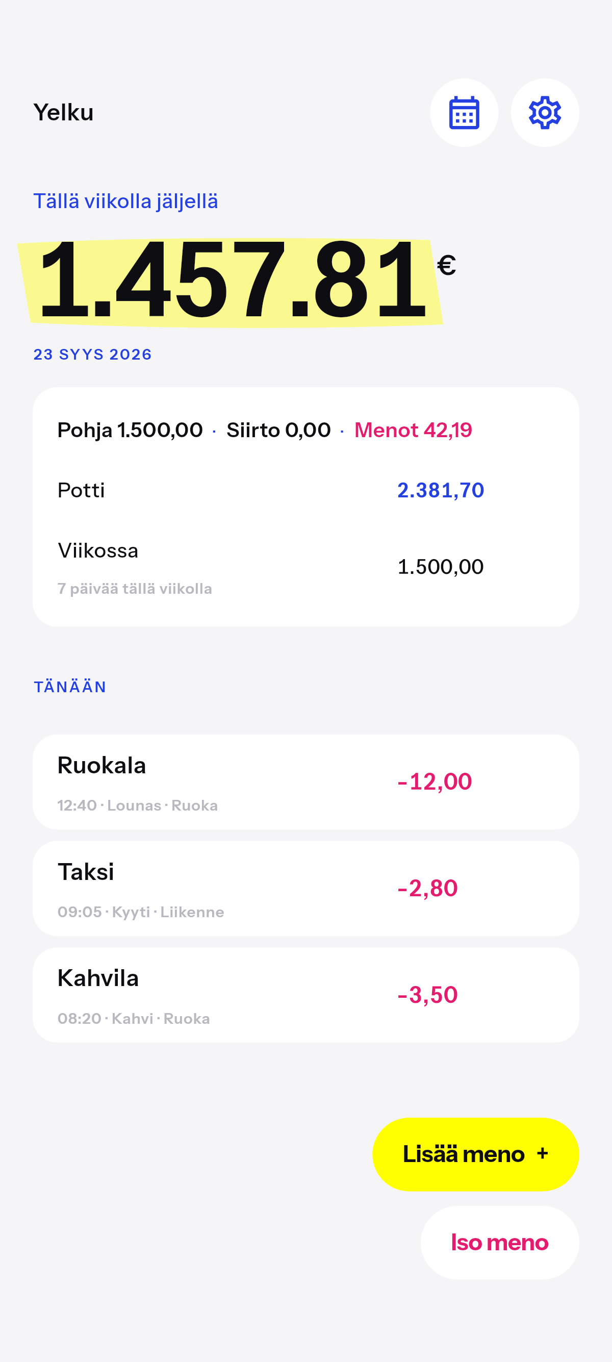 Viikon jäljellä