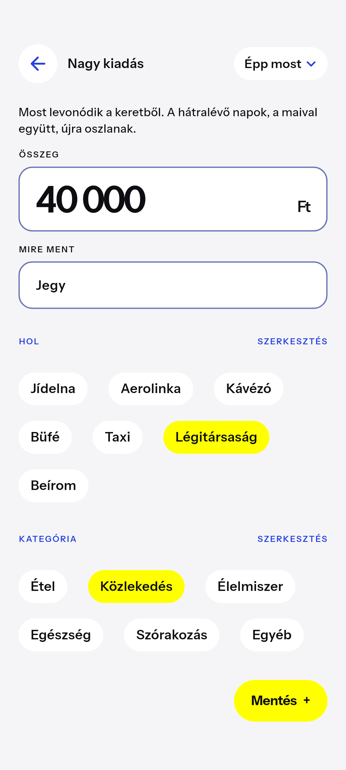 Ami nem megszokott, most levonódik a keretből.