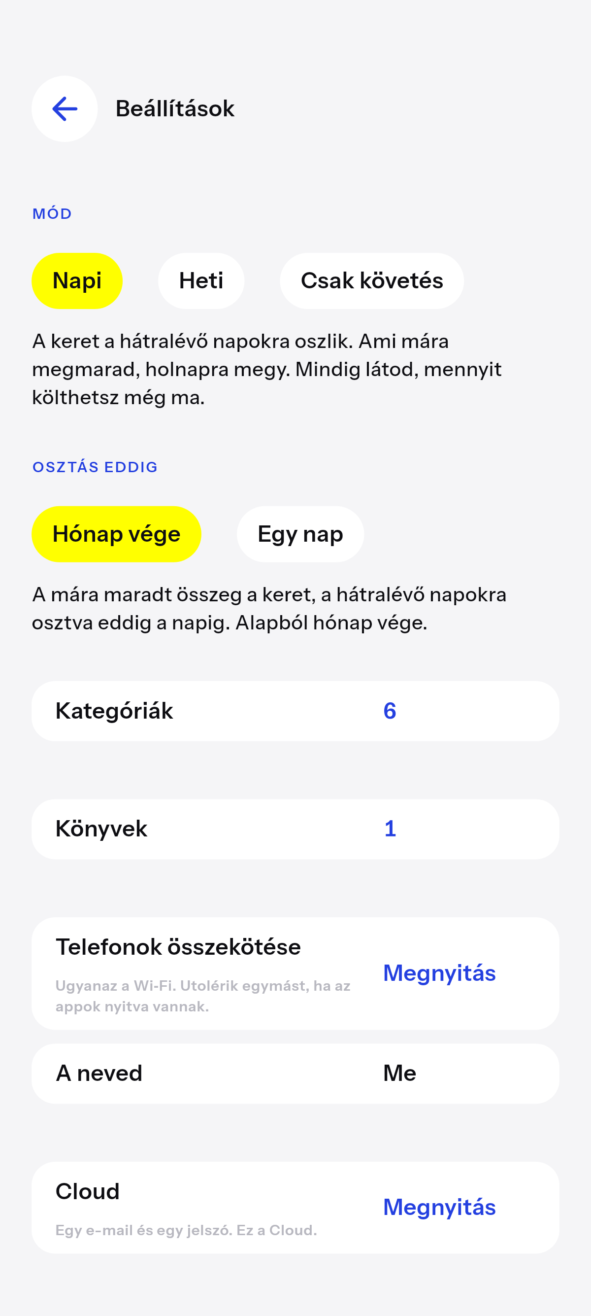 Napi, heti, vagy csak követés.
