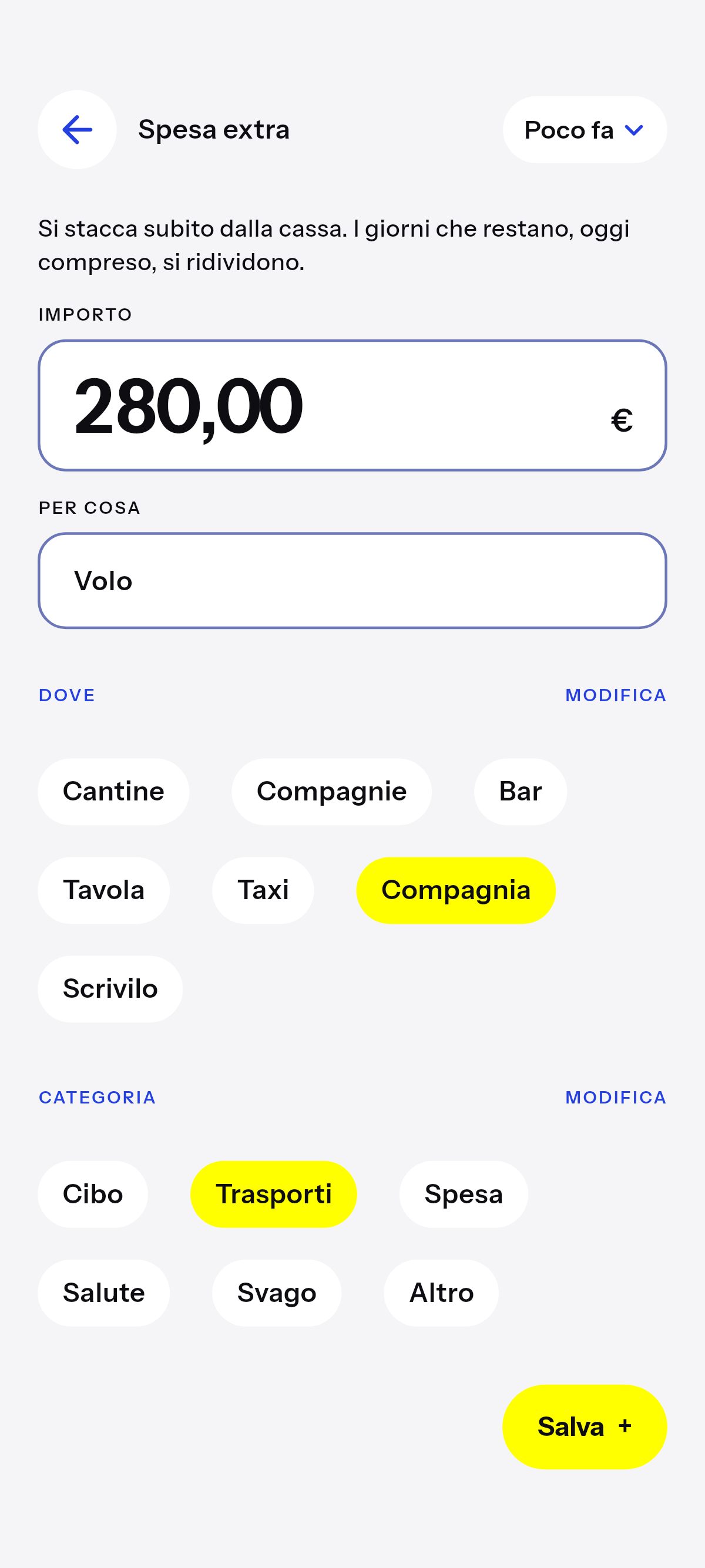 Fuori dall’ordinario esce subito dalla cassa.