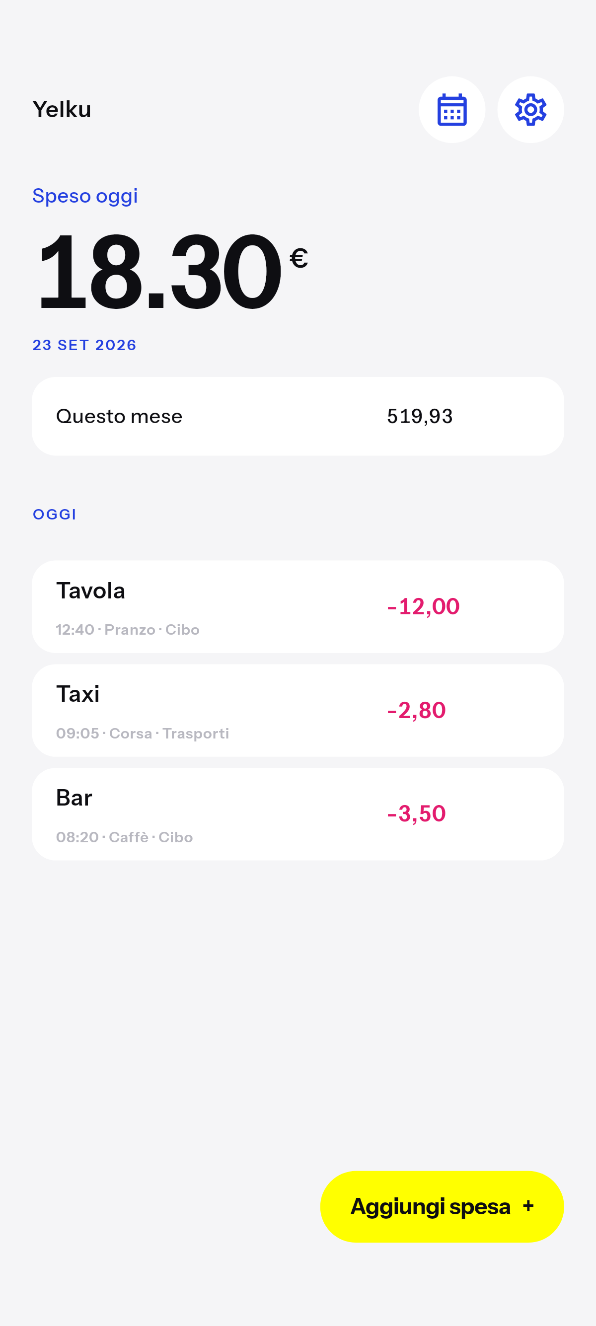 Solo registra
