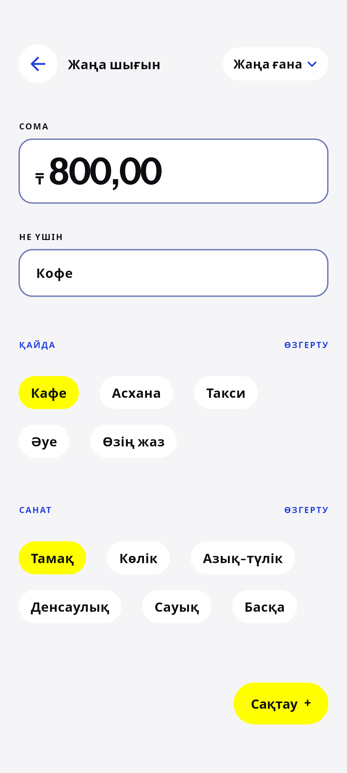 Кофе, түскі ас, жол.