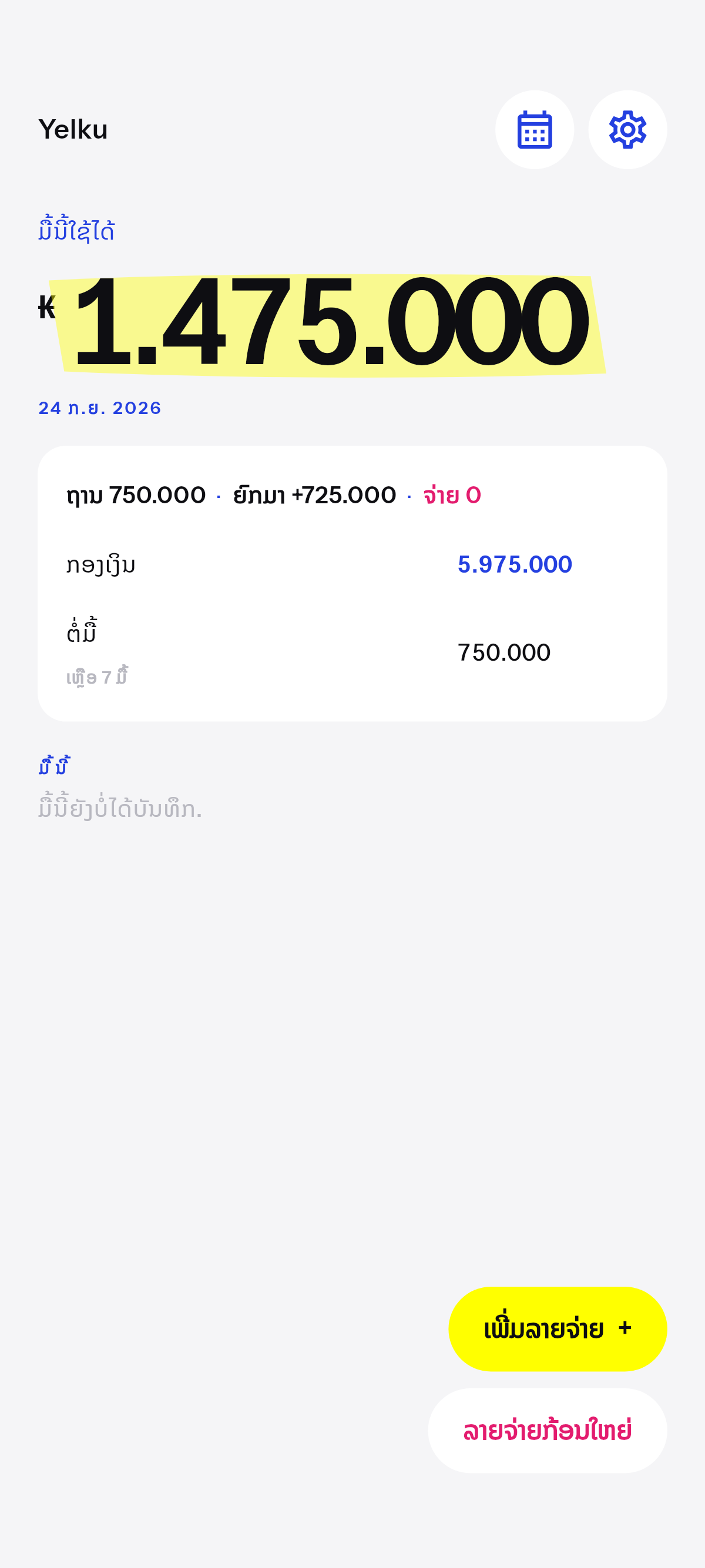 ສິ່ງທີ່ເຫຼືອໄປມື້ອື່ນ. ຂາດລ້າງກາງຄືນ.