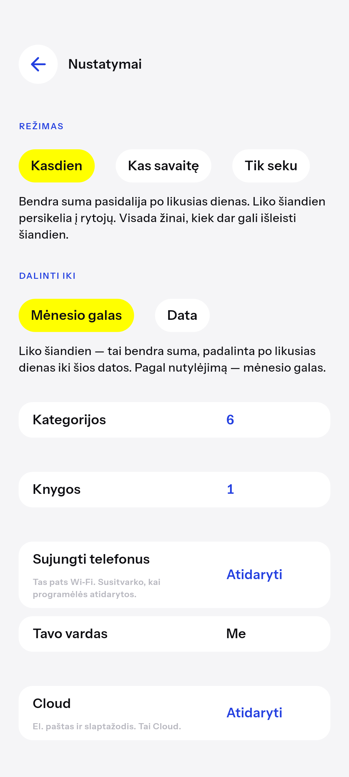 Kasdien, kas savaitę, arba tik seku.