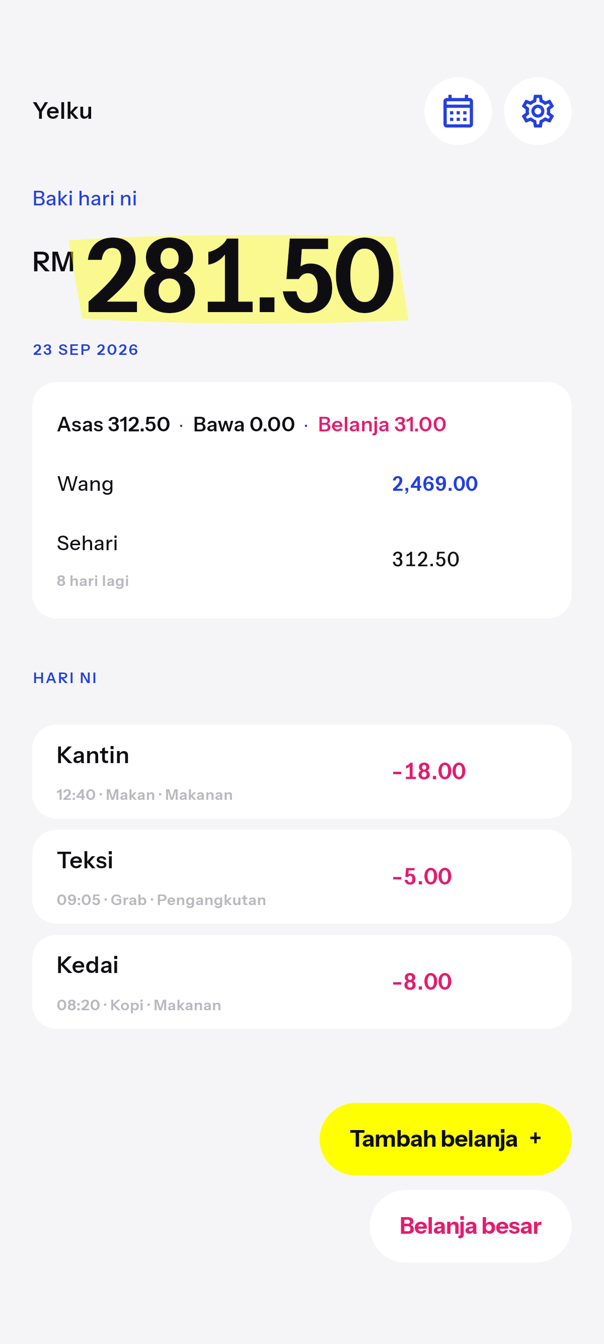 Baki hari ni