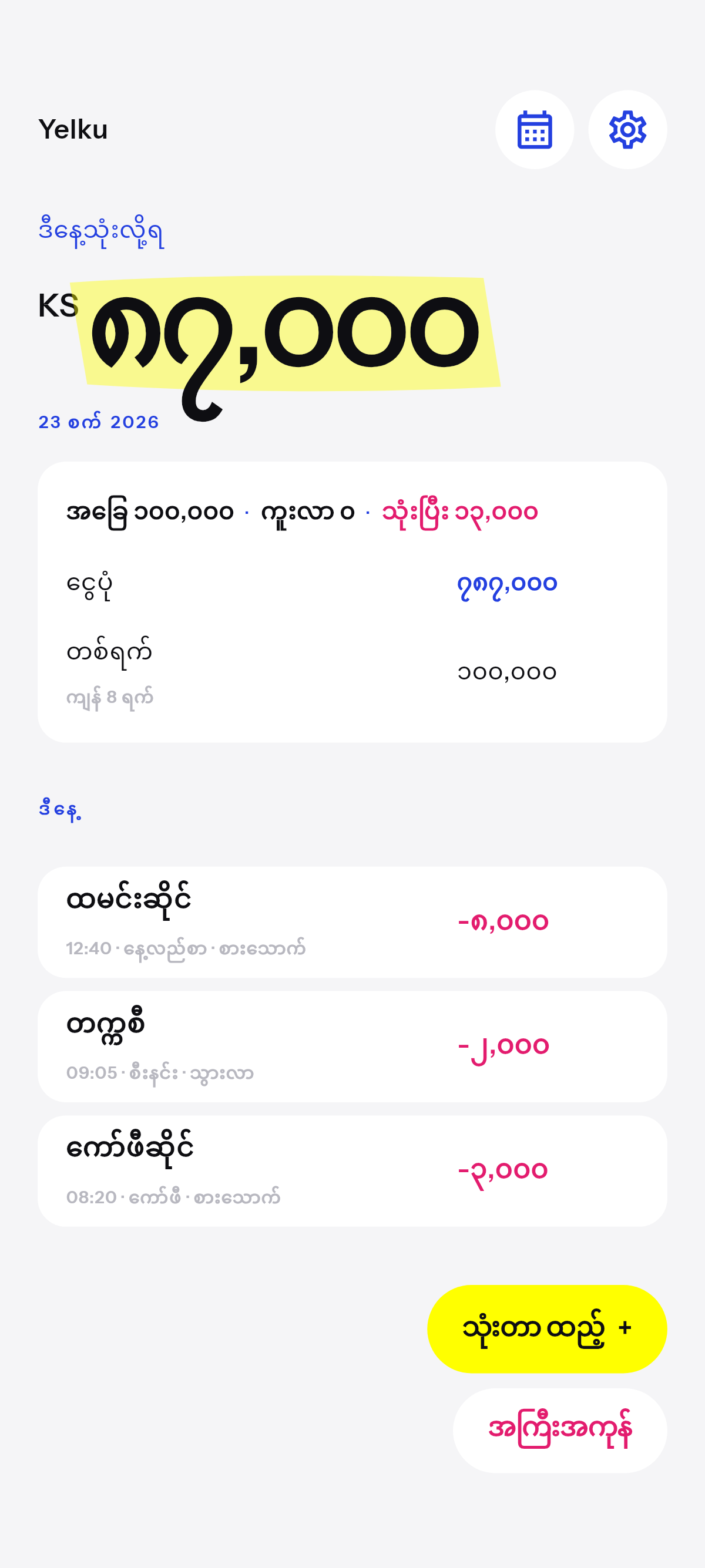 ဒီနေ့သုံးလို့ရ