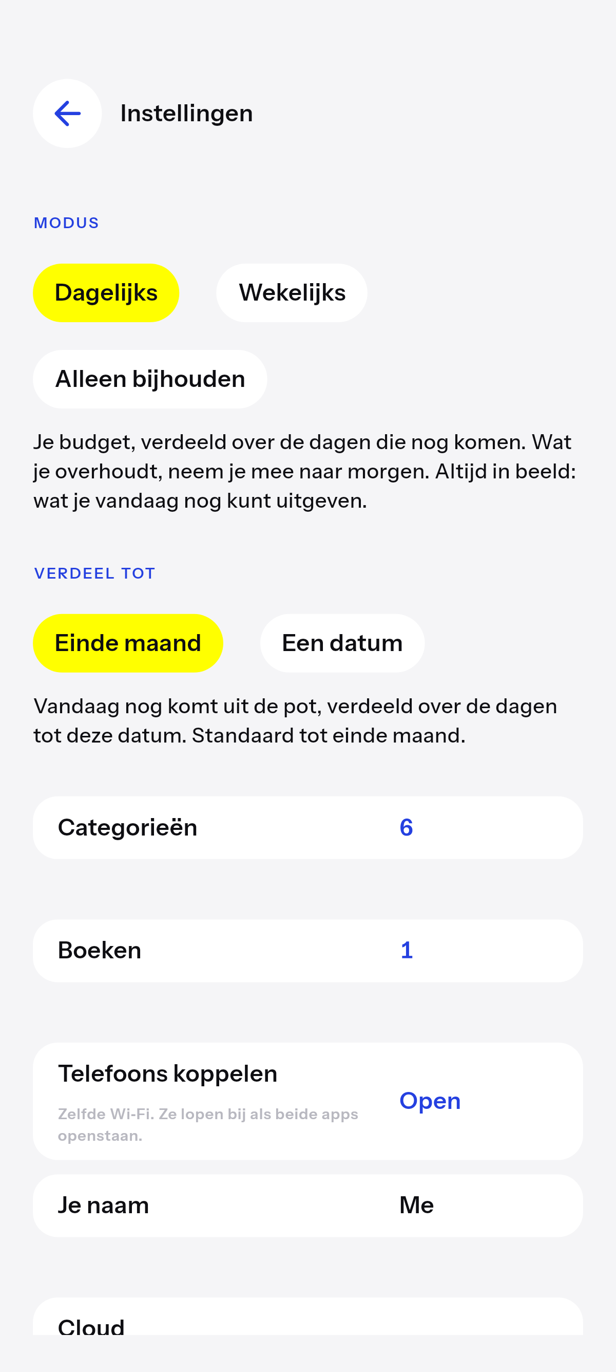 Dagelijks, wekelijks, of alleen bijhouden.