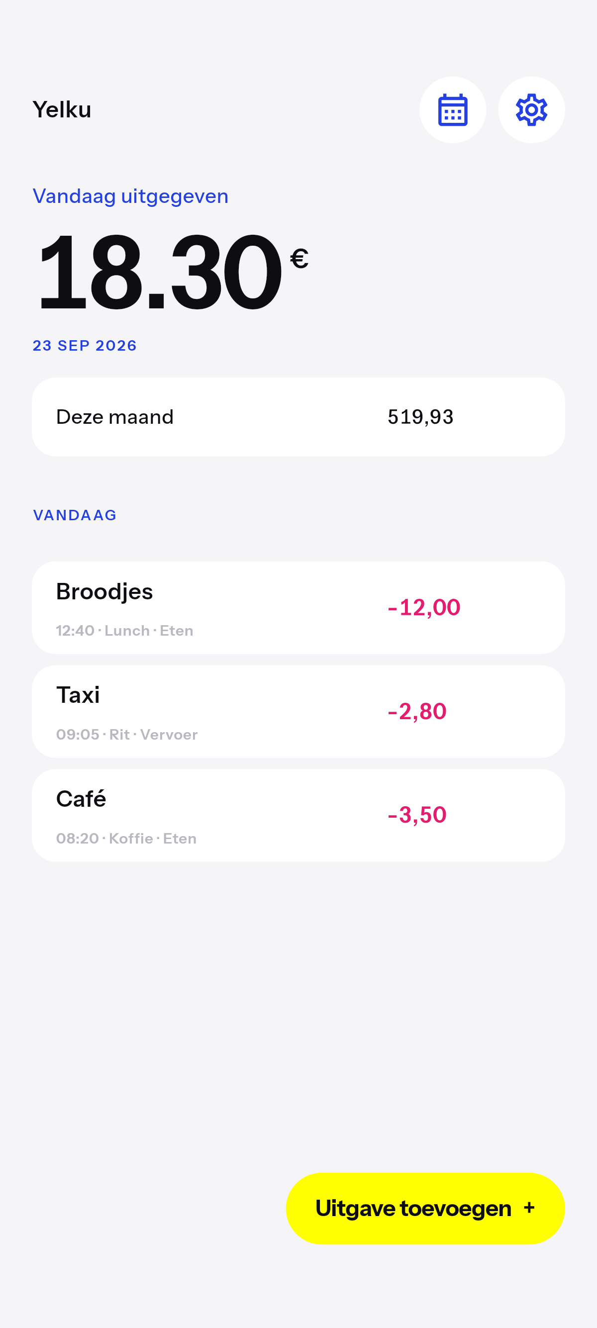 Alleen bijhouden