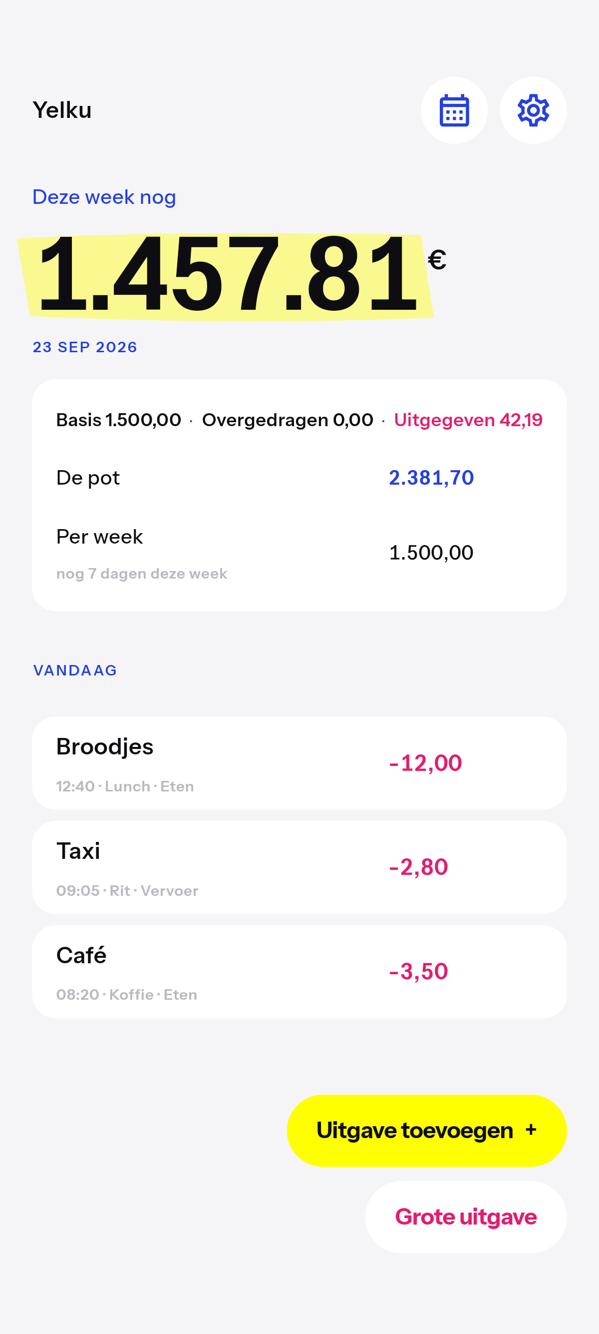 Wekelijks over