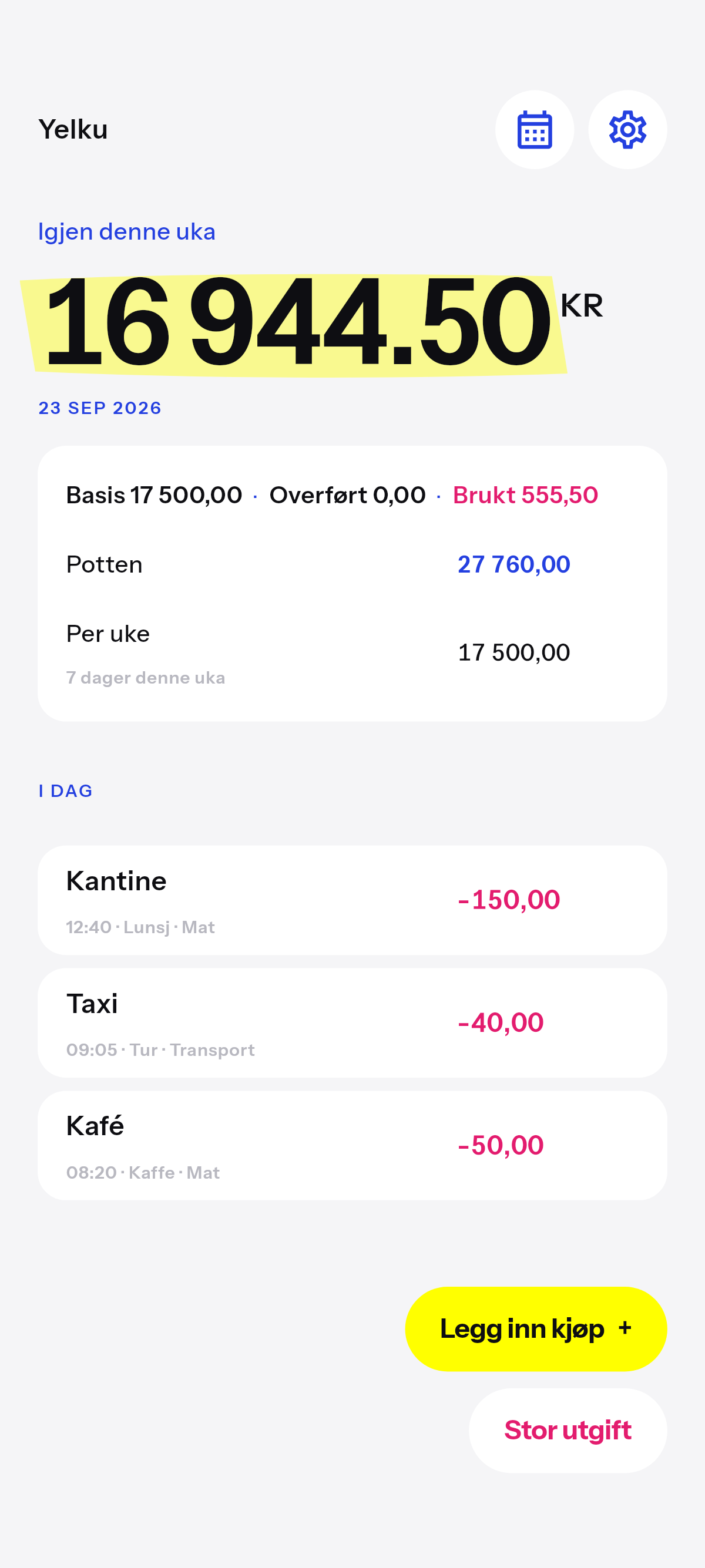 Ukentlig igjen