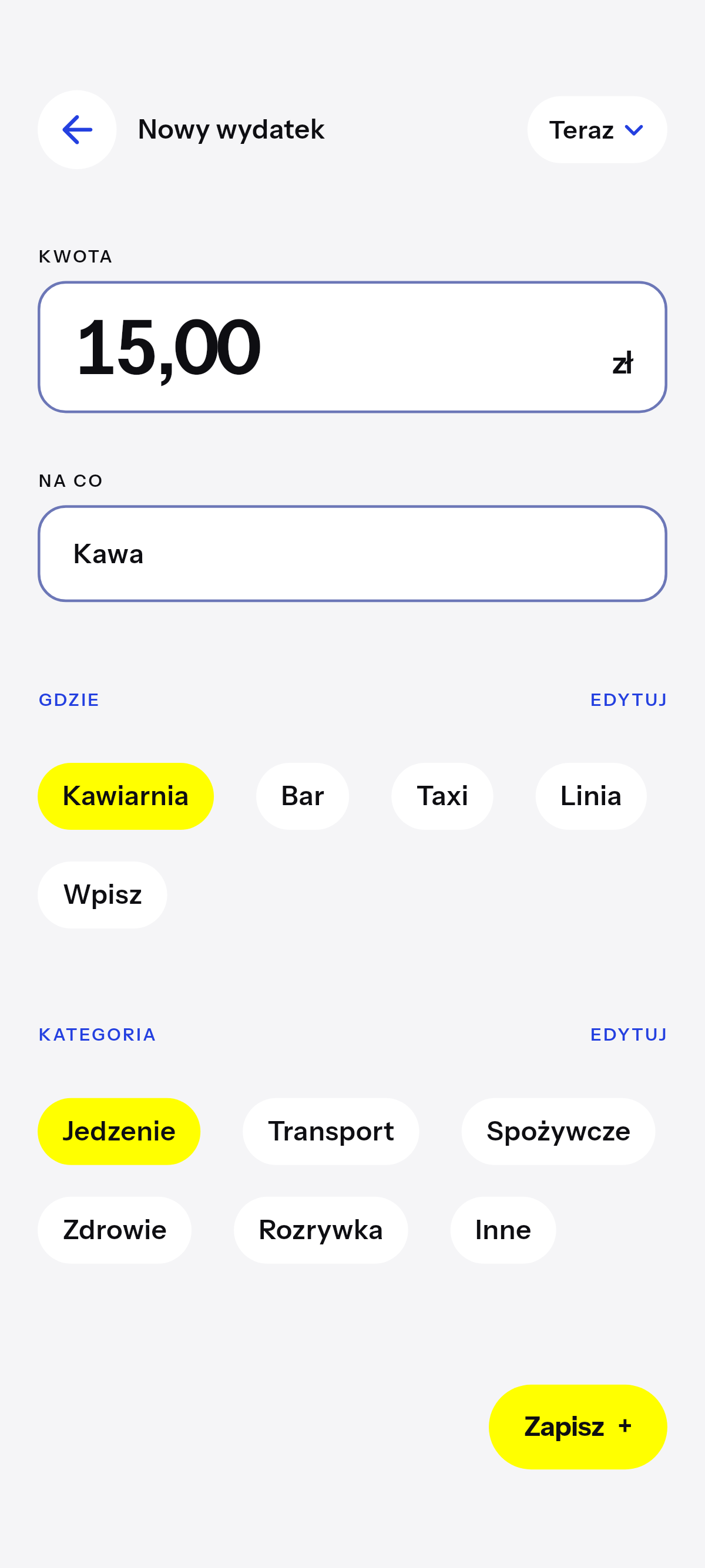 Kawa, obiad, przejazd.