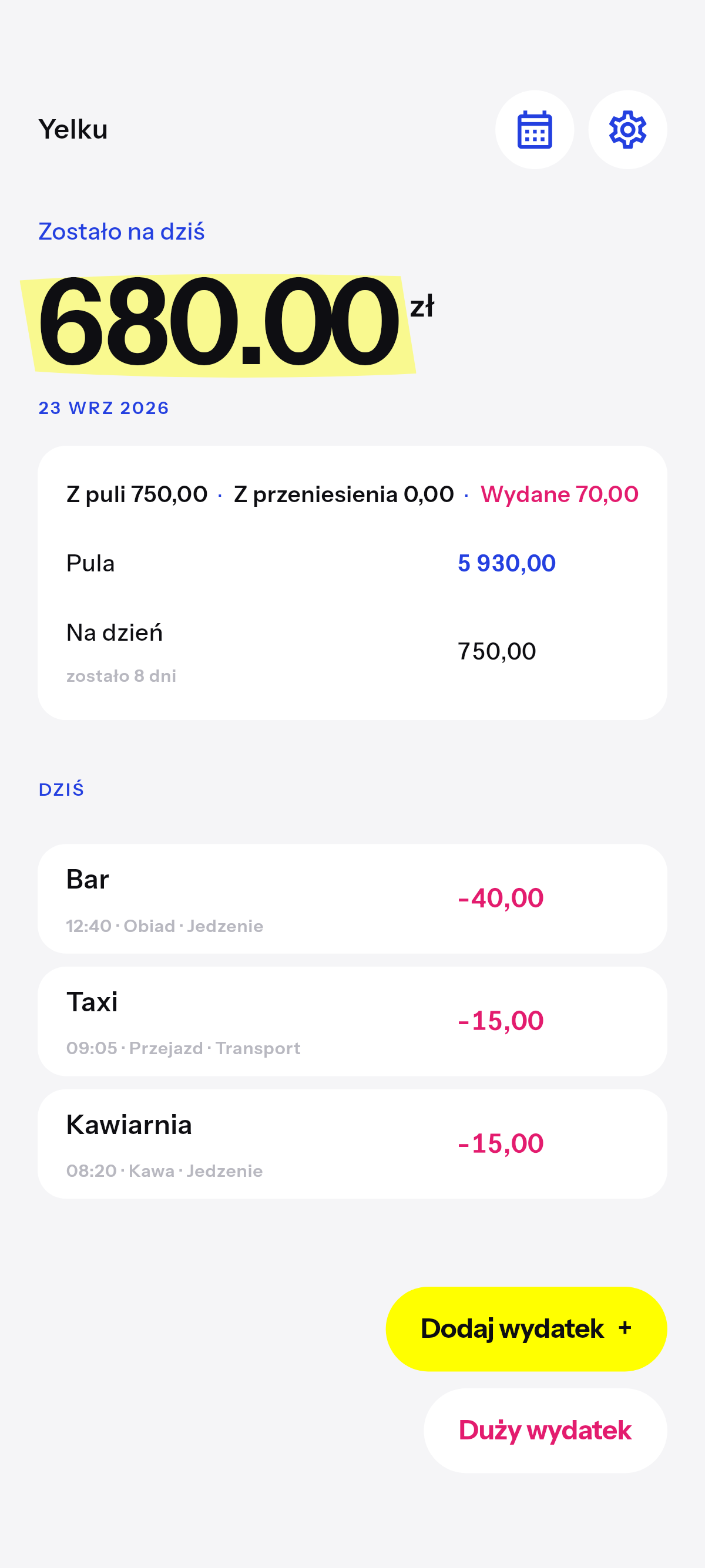 Zostało na dziś