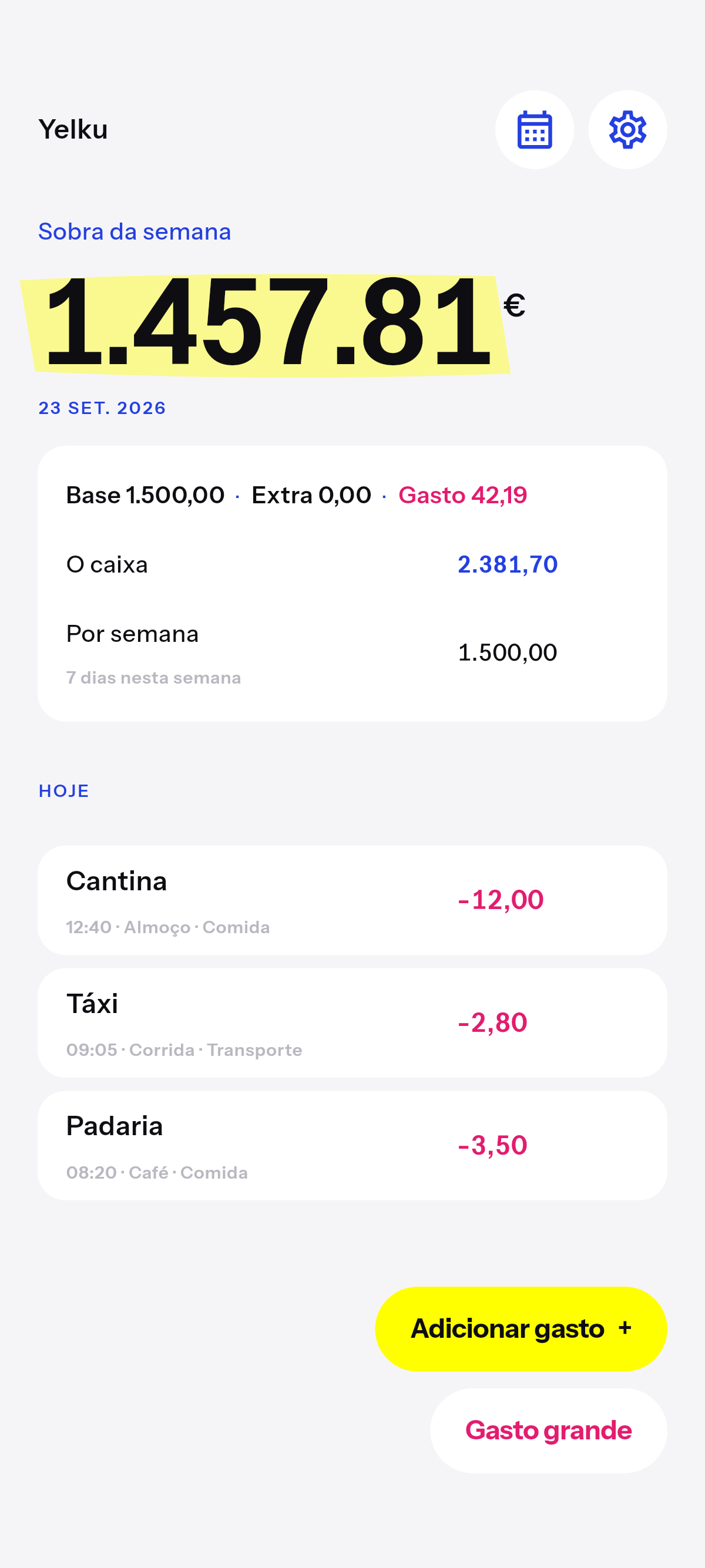 Sobra semanal