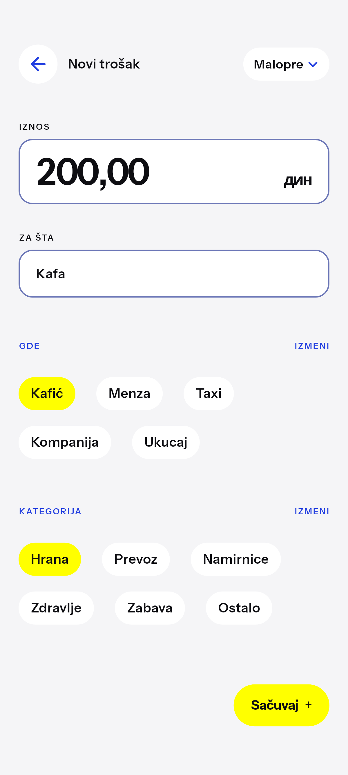 Kafa, ručak, vožnja.