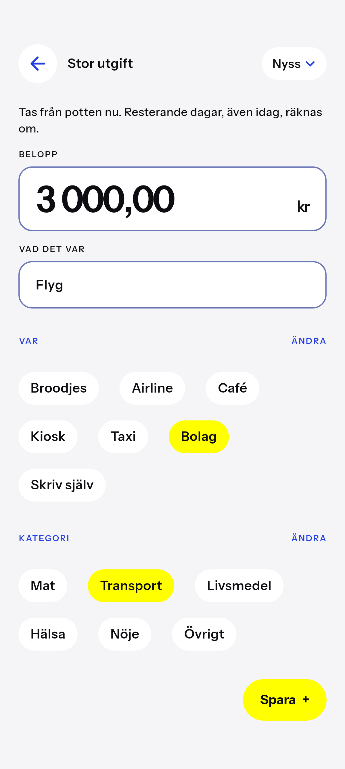 Det ovanliga dras från potten nu.