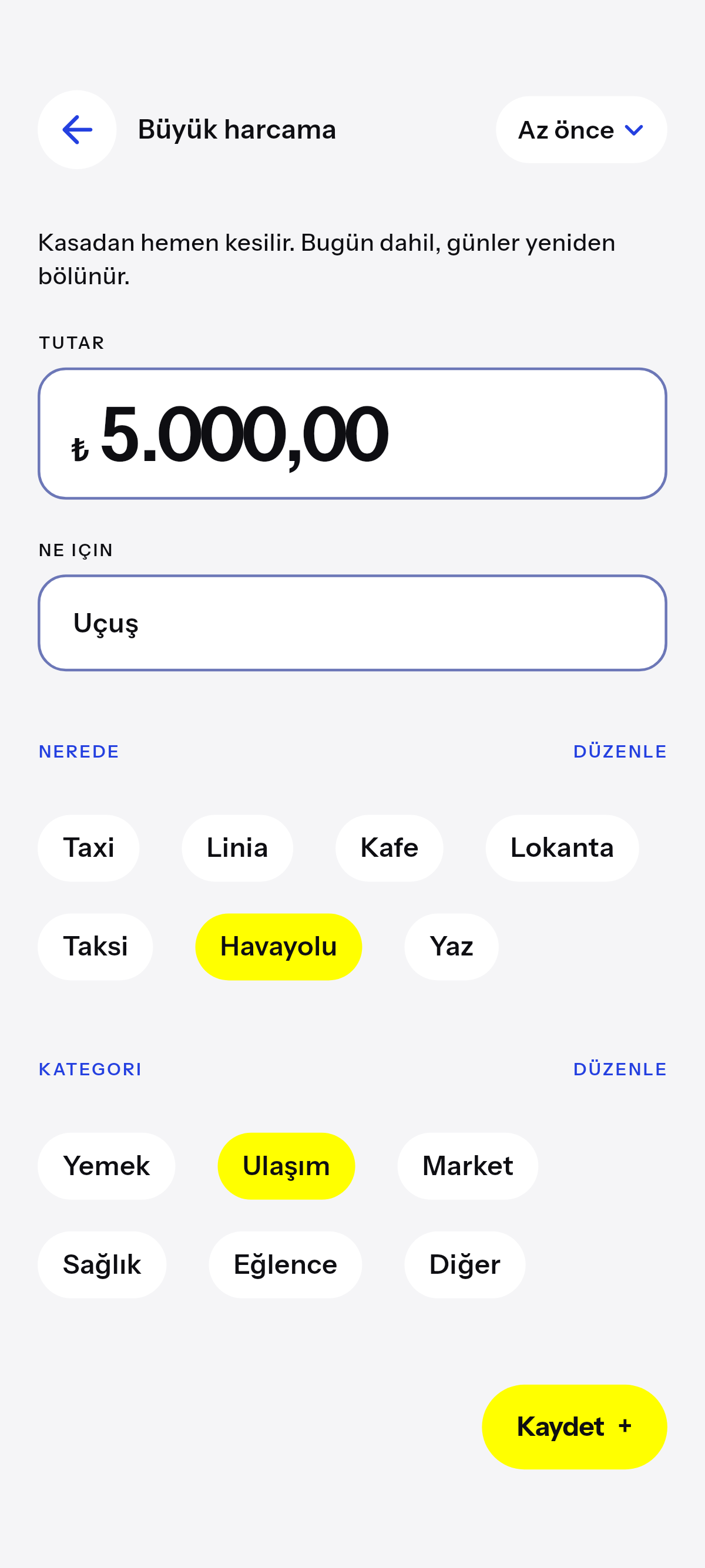 Sıradışı olan şimdi kasadan düşer.