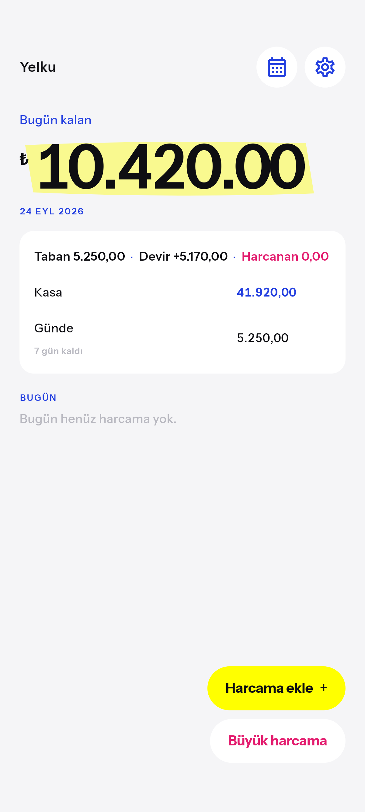 Kalan taşınır. Eksi gece kapanır.