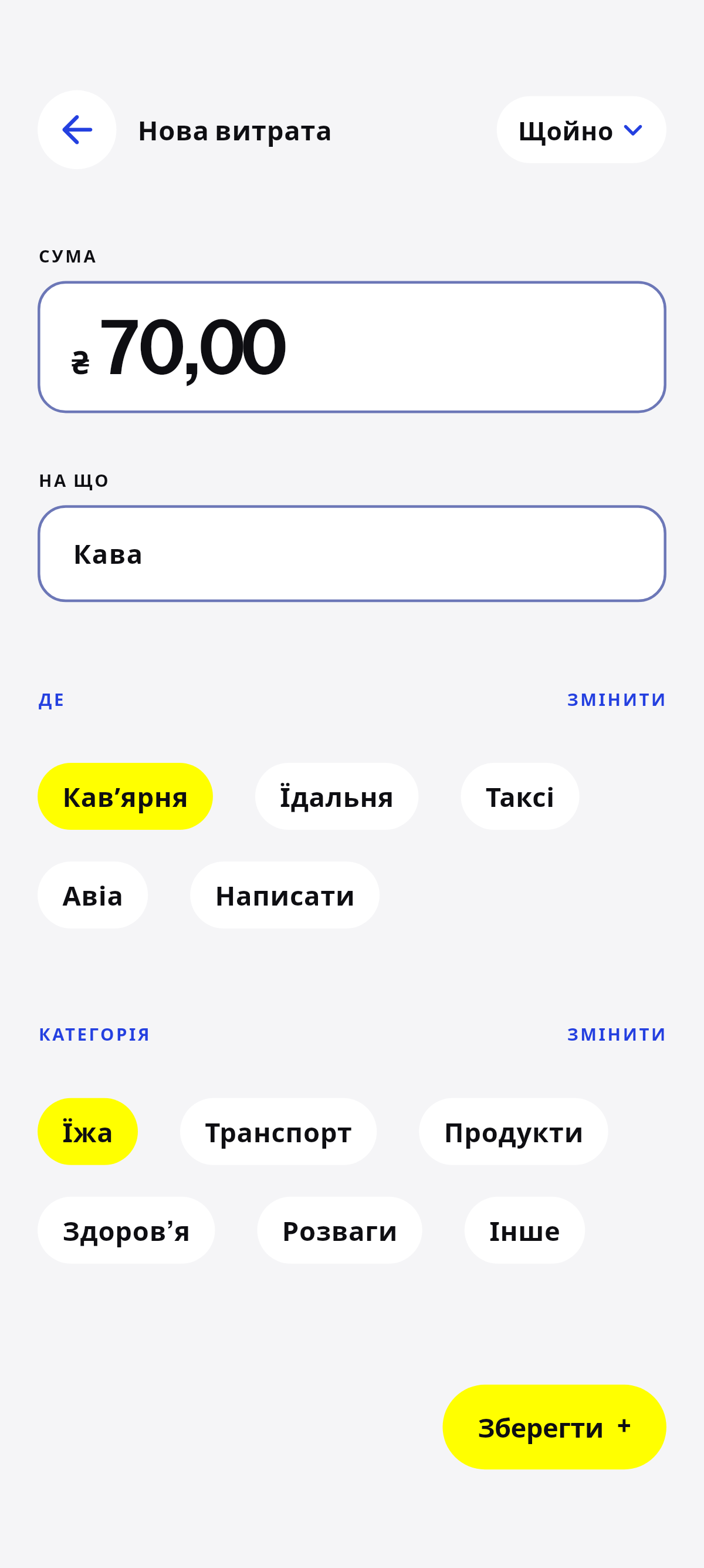 Кава, обід, дорога.