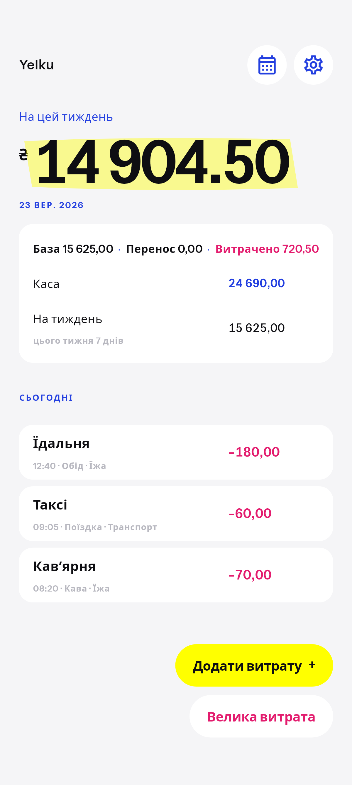 Залишок на тиждень